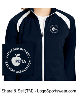 Ladies Tricot Track Jacket Design Zoom